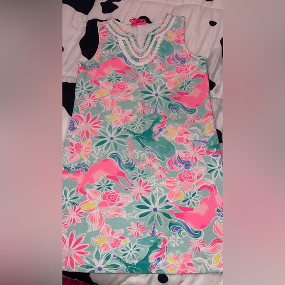 Lilly Pulitzer 6/7 unicorn dress - Picture 1 of 1